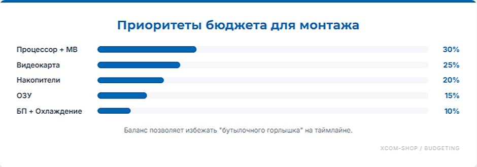 Рабочая станция для видеомонтажа за 200 000 руб: конфигурация 2026 Рабочая станция для видеомонтажа за 200 000 руб: конфигурация 2026