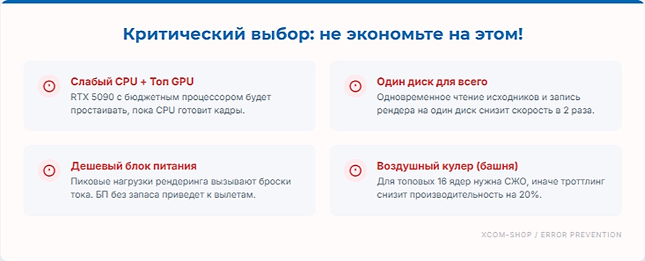 Рабочая станция для видеомонтажа за 200 000 руб: конфигурация 2026 Рабочая станция для видеомонтажа за 200 000 руб: конфигурация 2026